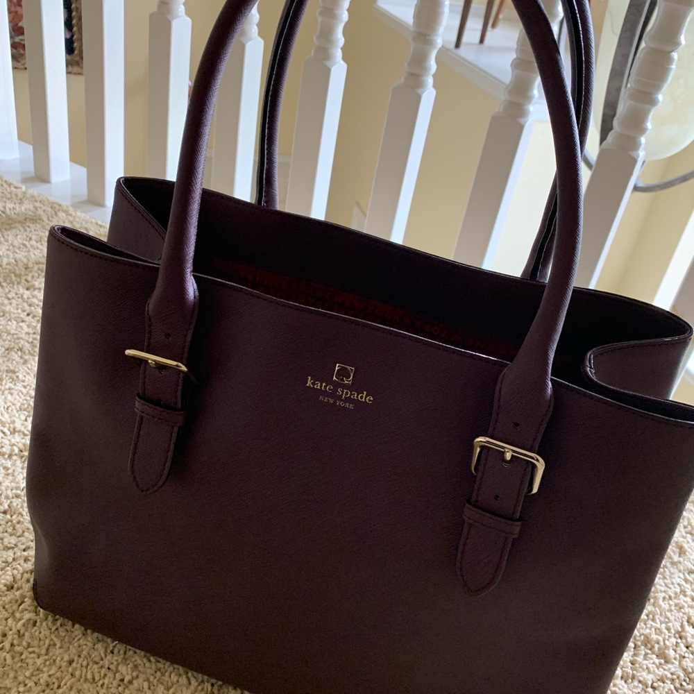 Kate Spade Dark Plum Large Tote